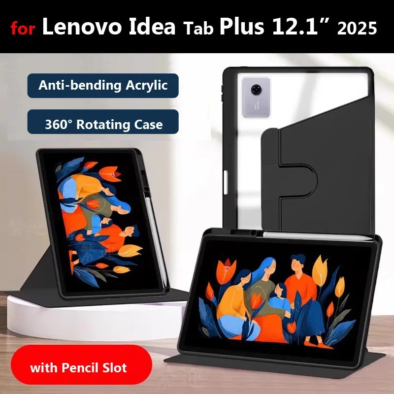 Lenovo Tablet P12 Accessories - 360 ° Étui rotatif pour Lenovo
