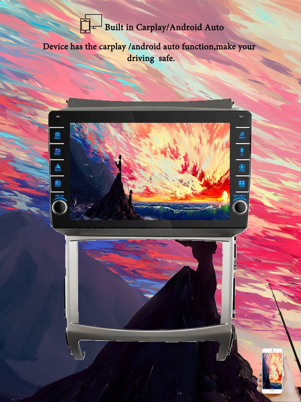 Tablet Danish Mobile & Accessories - 8G + 128G Android14 pour Hyundai