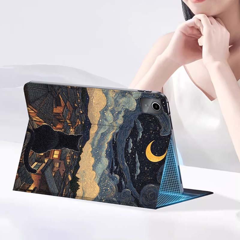 Peinture à l'huile chat Panda  - Lenovo Tablet P12 Accessories avis et prix