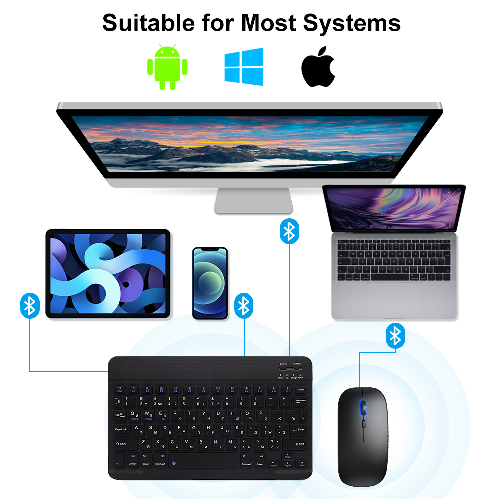 Clavier et souris Bluetooth po - Tablet Accessories For Gaming avis et prix